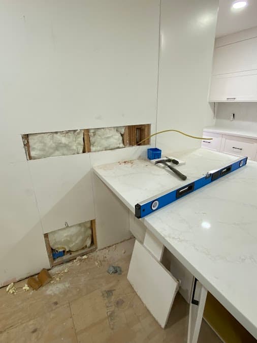 Modern kitchen with custom lighting